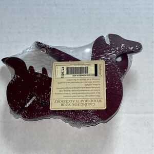 Longaberger Woodcrafts Small Bold Red Reindeer Sealed New Item #5198722